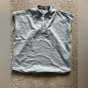 Figs Light Blue Short Sleeve Scrub Top